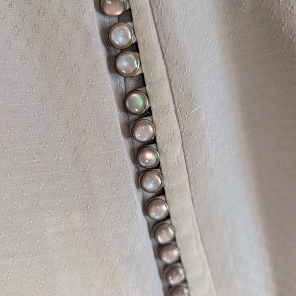 Anthropologie Odille Lavender A-Line Skirt with Button Accents Size 6 - Picture 2 of 7